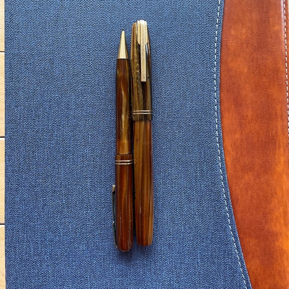 Watermans Fountain and Pencil Pen  Military  Set - RARE FIND - Picture 10 of 13
